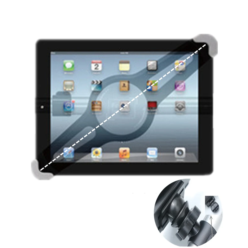  Tablet Holder Adjustable Mount For Tablet 7.0 To 14.5 inch Car Headrest Mount Stands For iPad Samsu