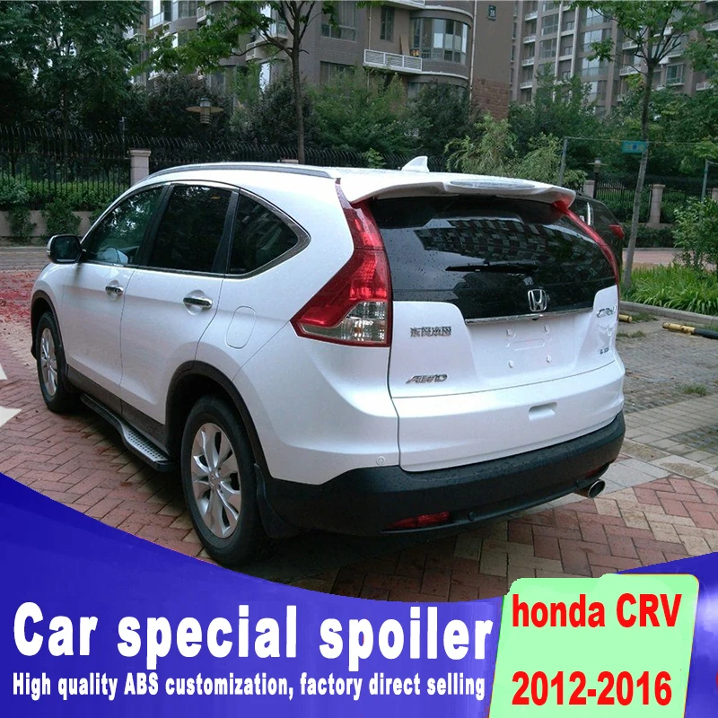 2012 2013 для Honda CRV CR-V пробивая установка ABS спойлер на светильник заднего окна крыши черный белый праймер