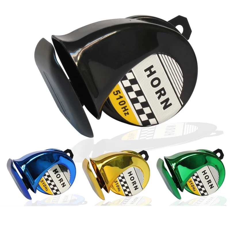 Enhanced Treble Electric Snail Motorcycle Speaker Euro Racing Horn Car
