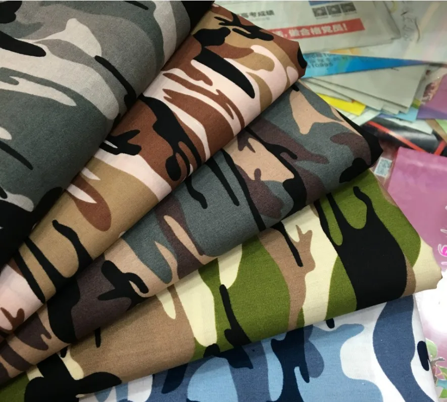 Один метр камуфляж 40x40/133x72 поплин хлопок одежды Tissu швейная текстильная ткань домашняя ткань SUJASANMY