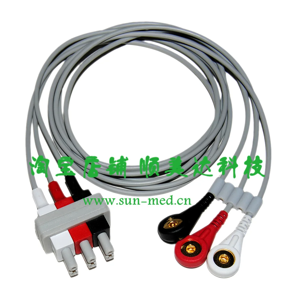

Compatible ECG lead set leadwires wire cable for Philips HP agilent patient monitor