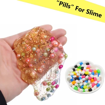 

TOFOCO 10/30/50pcs DIY Snow Mud Particles Accessories Slime Balls Small Tiny Pill Beads For Floam Filler For DIY Supplies