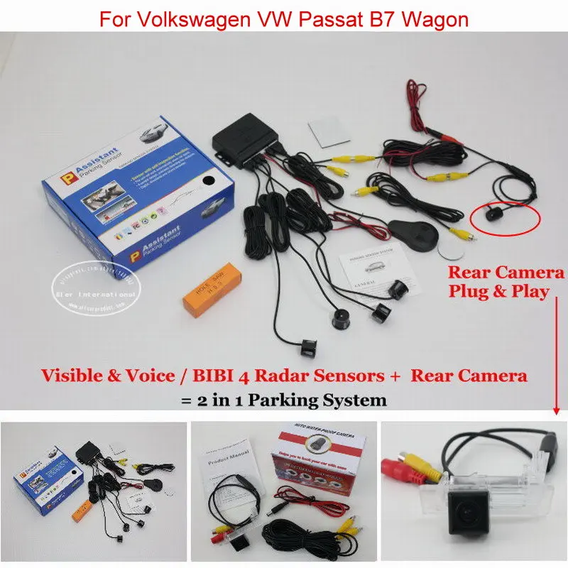 Liislee For Volkswagen VW Passat B7 Wagon Car Parking Sensors + Rear