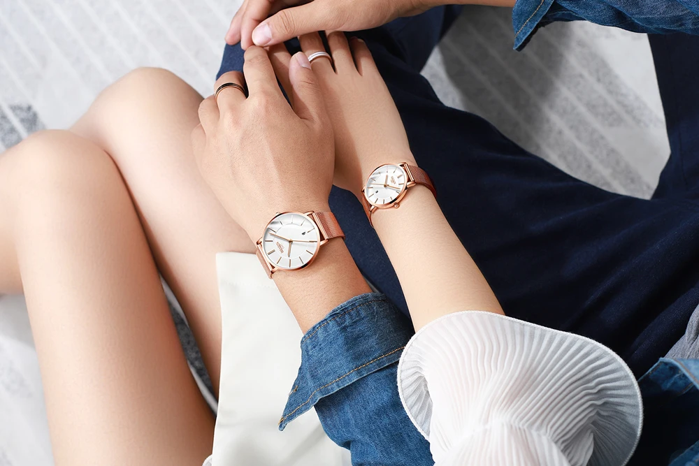 HAIQIN женские часы лучший бренд класса люкс Reloj de dama дамы женские наручные часы Золотая сетка из нержавеющей Relogio Feminino 2019 Новый