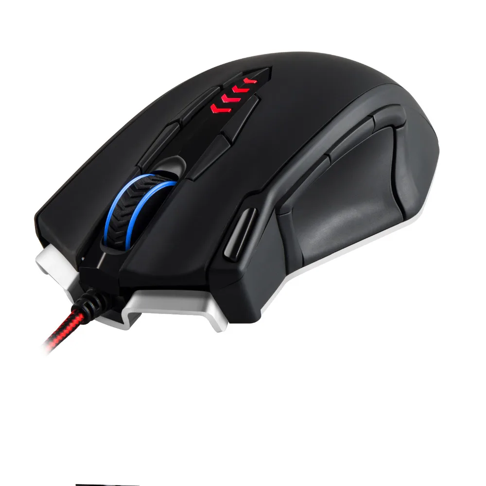 Laser Gaming Mouse with 16400 DPI 13 Programmable Button Tuning