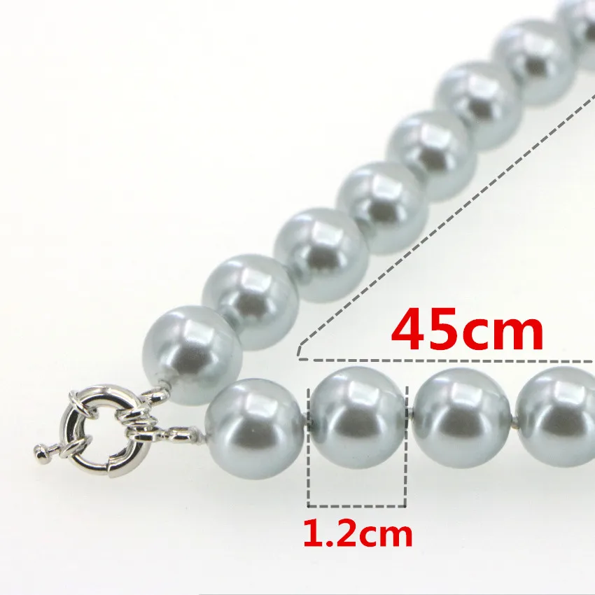 Natural pearl necklace baroque pearl Fashion Jewelry Sterling Silver 925 jewel (4)_