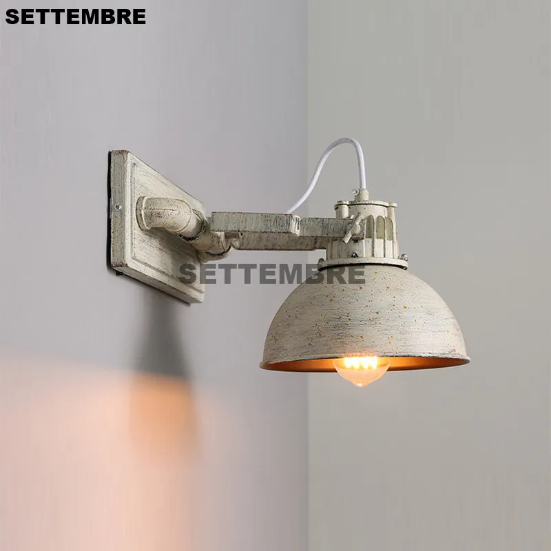 

Industrial Wall Lamp American Country Style Bedside Bedroom Coffee Shop Wine Bar Decoration Creative Wall Sconces Lights