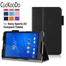 CucKooDo для sony Xperia Z3 Tablet компактный чехол-тонкий складной чехол для Xperia Z3 8 дюймов планшет компактный