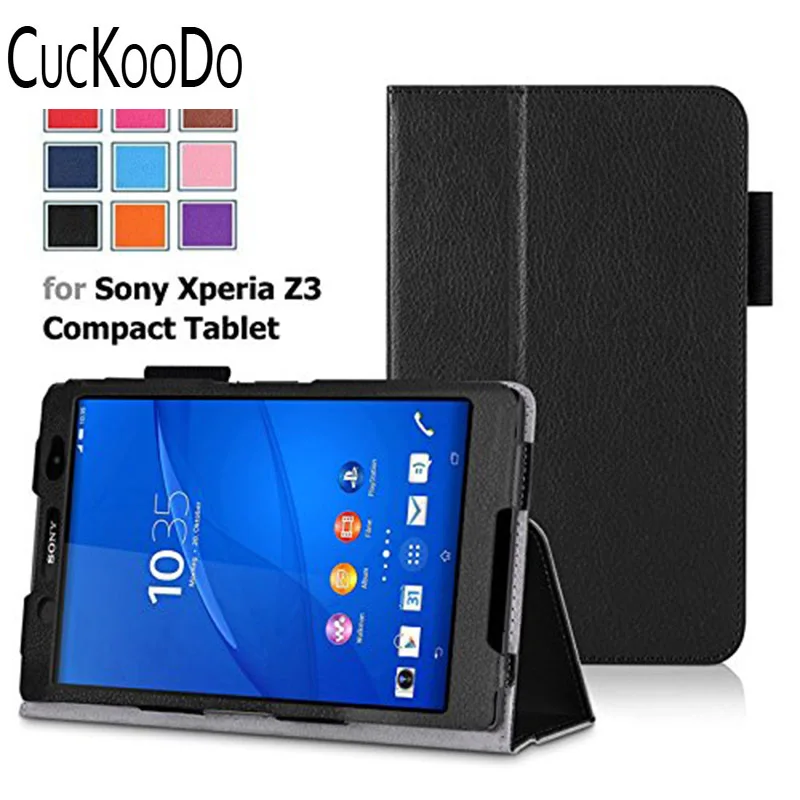 

CucKooDo For Sony Xperia Z3 Tablet Compact Case - Slim Folding Cover Case for Xperia Z3 8 Inch Tablet Compact