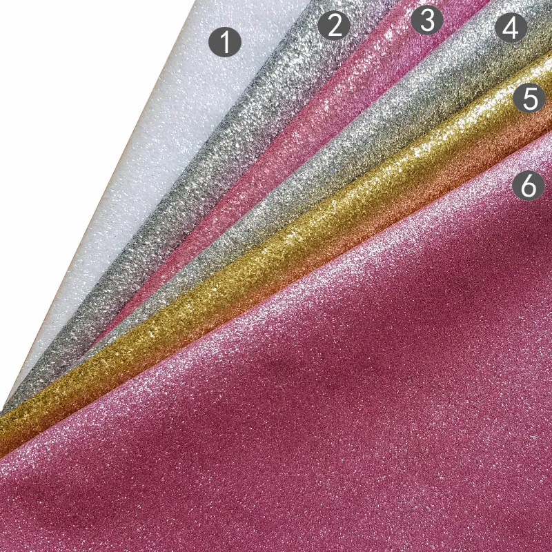 

34cmX 43cm glitter Fabric synthetic PU leather 13.5"*17.5" code 296