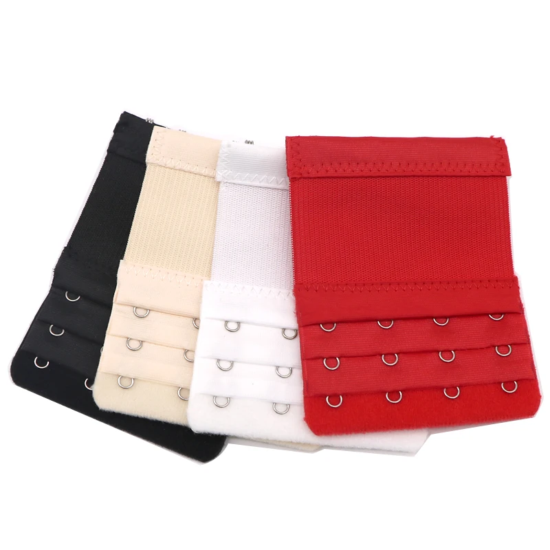 4/8pcs 3 Row 4 Hooks Bra Extender Clip Strap Extension Clasp Straps Women  Bra Strap Extender Sewing Tool Adjustable Buckle Belt