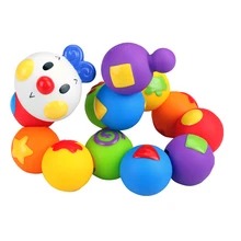 Детские игрушечные бусины «сделай сам», различные беспроводные бусины в виде гусеницы, детские мягкие пластиковые блоки, сборные Развивающие игрушки для детей 0-4 лет