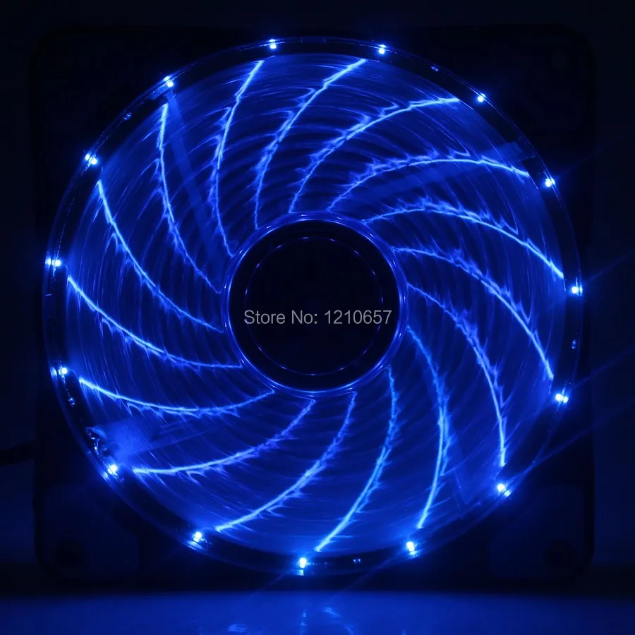 

1PCS Hydraulic 12V 4Pin 120mm Fan LED Blue For Computer PC Case Cooling