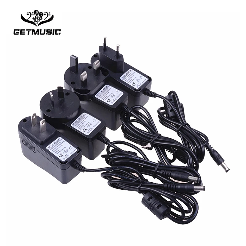 

Black 18V 1A Effect Pedal Power Supply Input Adapter For Caline CP-05 JOYO JP-02