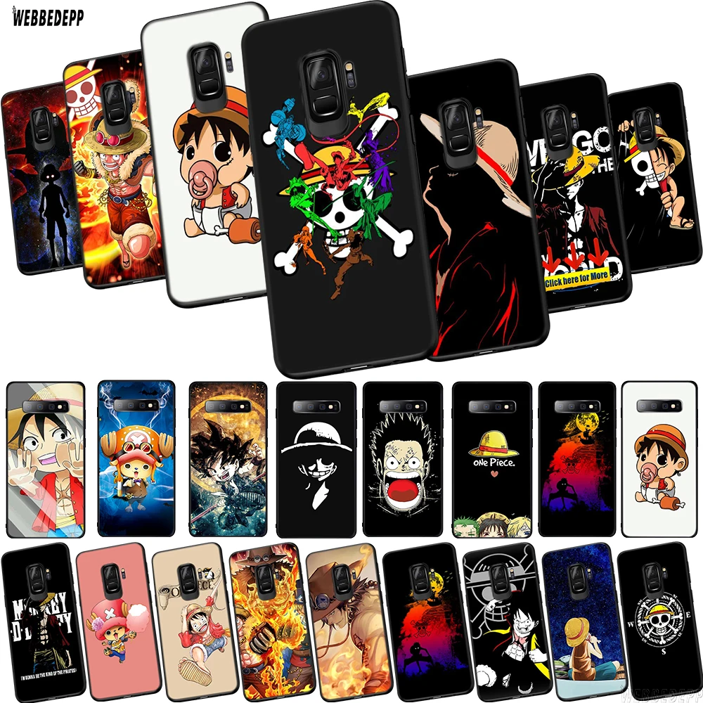 WEBBEDEPP ONE PIECE Monkey D Luffy TPU чехол для телефона Samsung Galaxy S6 S7 Edge S10e S8 S9 S10 Plus Мягкий