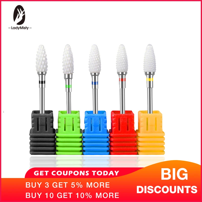 

Milling Cutter For Manicure Nail Drill Bits Pedicure Milling Cutter For Nail Drill For Nail Art Ceramic Mill Manicure Cutters