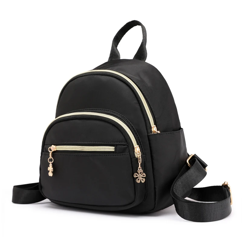 

Casual Oxford Backpack Women Black Waterproof Nylon School Bags for Teenage Girls High Quality Fashion Travel Tote Backpack