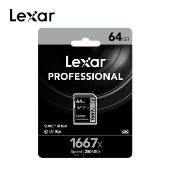 

High speed Lexar 32GB SD Card 1667x 250MB/s 128GB Memory Card 16GB 64GB Carte SD Class10 cartao de memoria UHS-II U3 SDHC SDXC