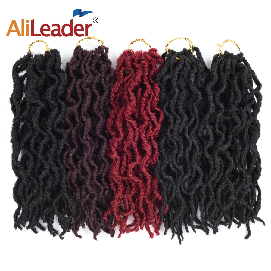 Alileader 20 прядей Faux locs вьющиеся плетеные пряди 12 дюймов термостойкие мягкие