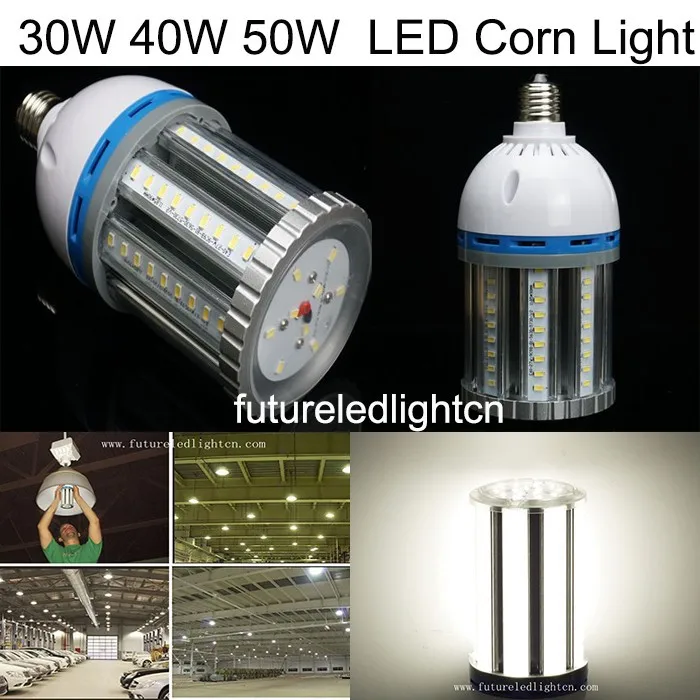 30 Вт/40 Вт/50 Вт/60 Вт E27 E40 SMD5730 кукурузы светодиодные лампы кукурузы светодиодные buld Лампы для мотоциклов Гарантировано 100%