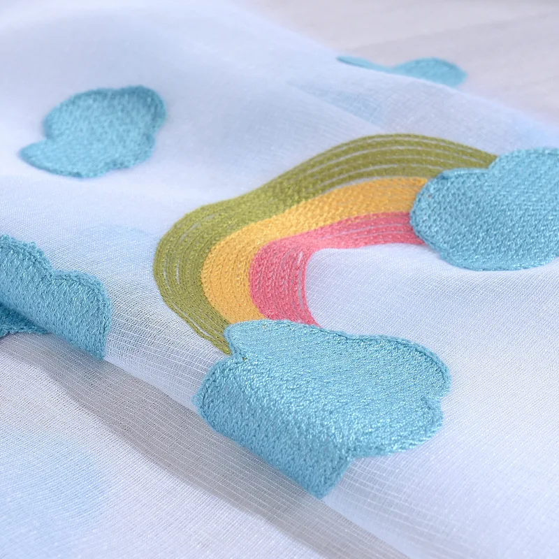 {Byetee} Arco Iris azul Blackout dormitorio ventana Cortina infantil personalizar Cortina terminada Venta caliente para Bady Winodw {Byetee} Arco Iris azul Blackout dormitorio ventana Cortina infantil personalizar Cortina terminada Venta caliente para Bady Winodw