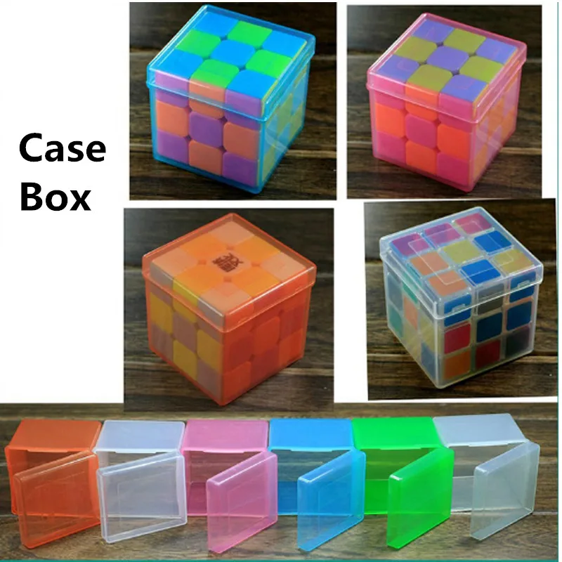 2x2x2 3x3x3 Прозрачный Полипропиленовый пластиковый кубический ящик для 57 мм длина скоростной кубик-головоломка светящийся кубик 5,7 см длина для кубика