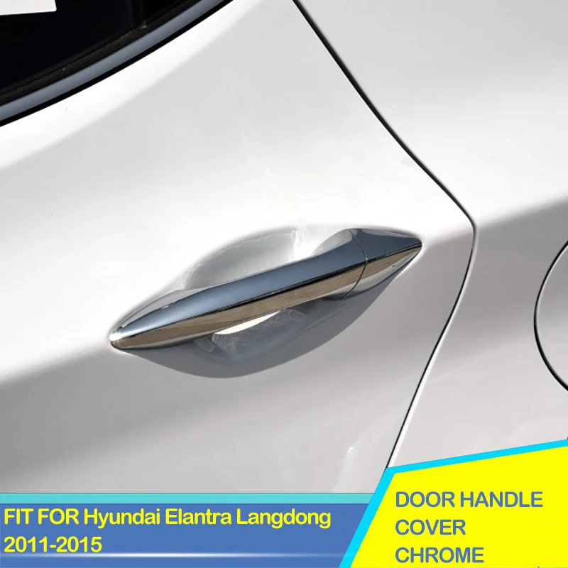 

car head light cover accessories decoration 2pc high quality chrome ABS plastic protect for HYUNDAI ELANTRA MD UD 2011-2015