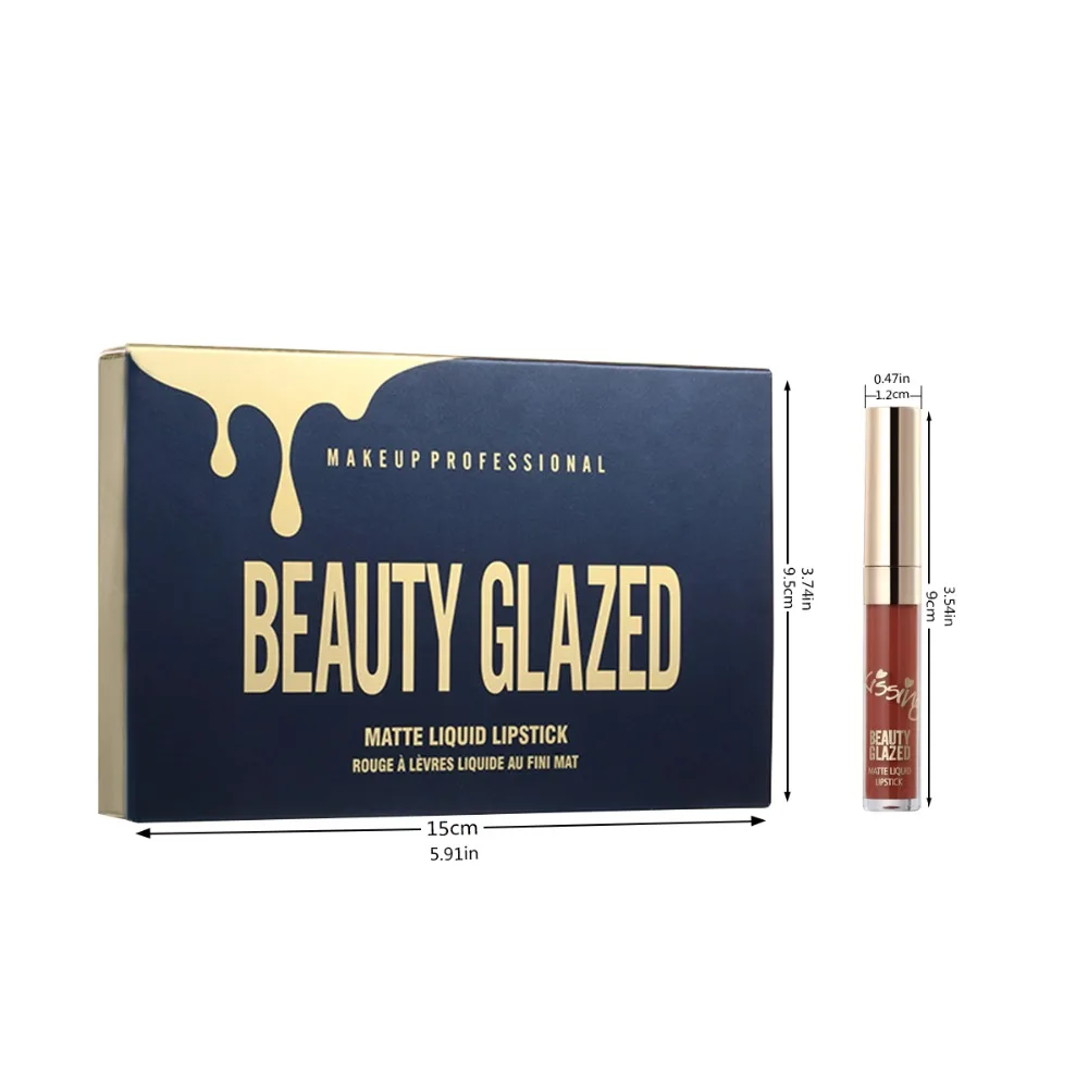 Batom Cosméticos conjunto de mini brithday edição kyshadow