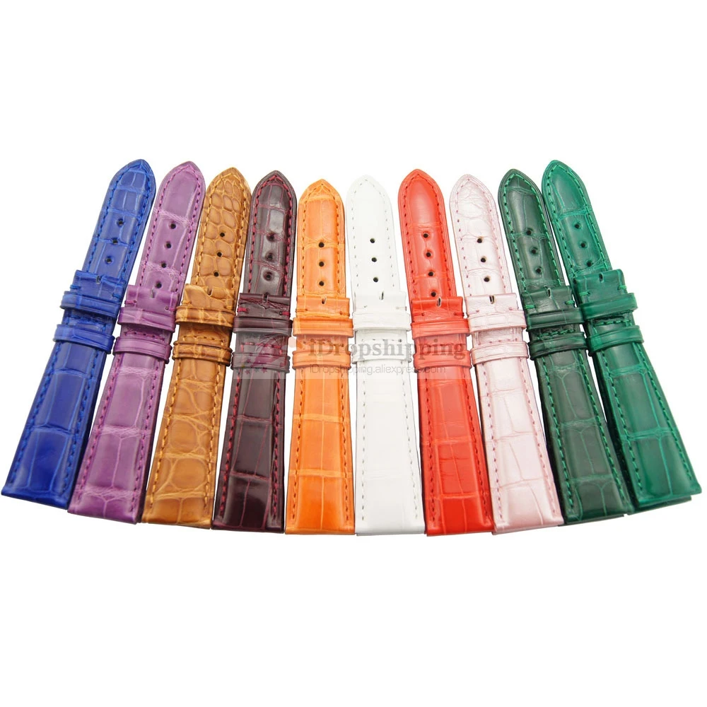 

Customized Watch Strap Crocodile Watchbands Handmade for You Custom Replacement Luxury Alligator Watch Band EE11