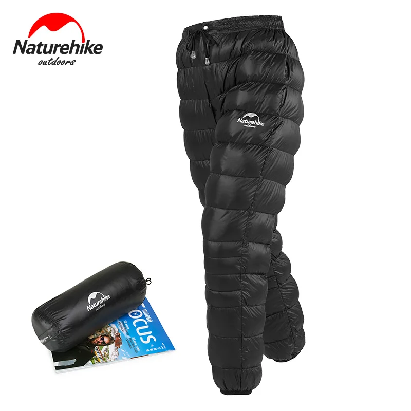 Naturehike Outdoor down pants waterproof wear men women mountaineering camping warm winter white goose down pants