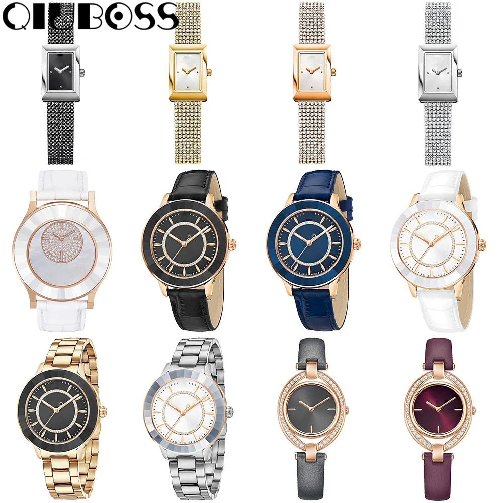 

QIUBOSS Watch Leather Quartz Man Watches Special Desgin Mathe Matical Formula Prints Fashion Men's Needle Length Wristwatch