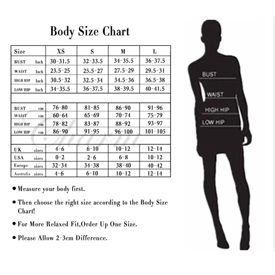 Celebrity Pink Size Chart