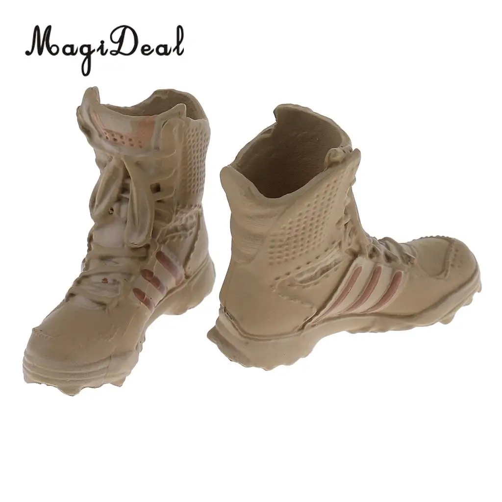 MagiDeal 1/6 Scale Shoes Model Combat Tactical Boots for 12 Inch Female Soldier Body Action Figure Accessories 5Colors