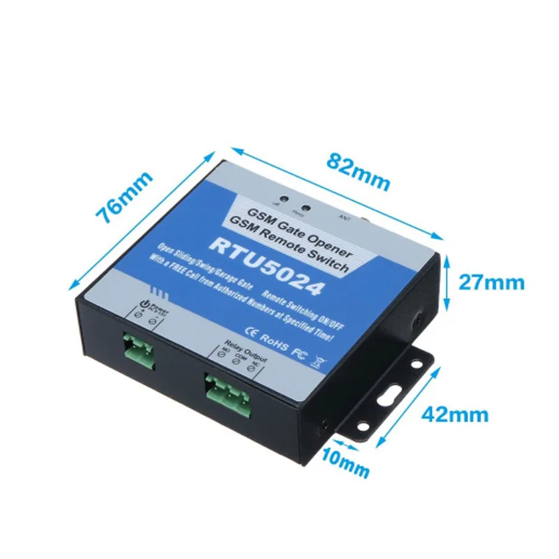 military RTU5024 GSM Gate Opener Relay Switch Remote Access Control Wireless Door Opener By Free Call App available