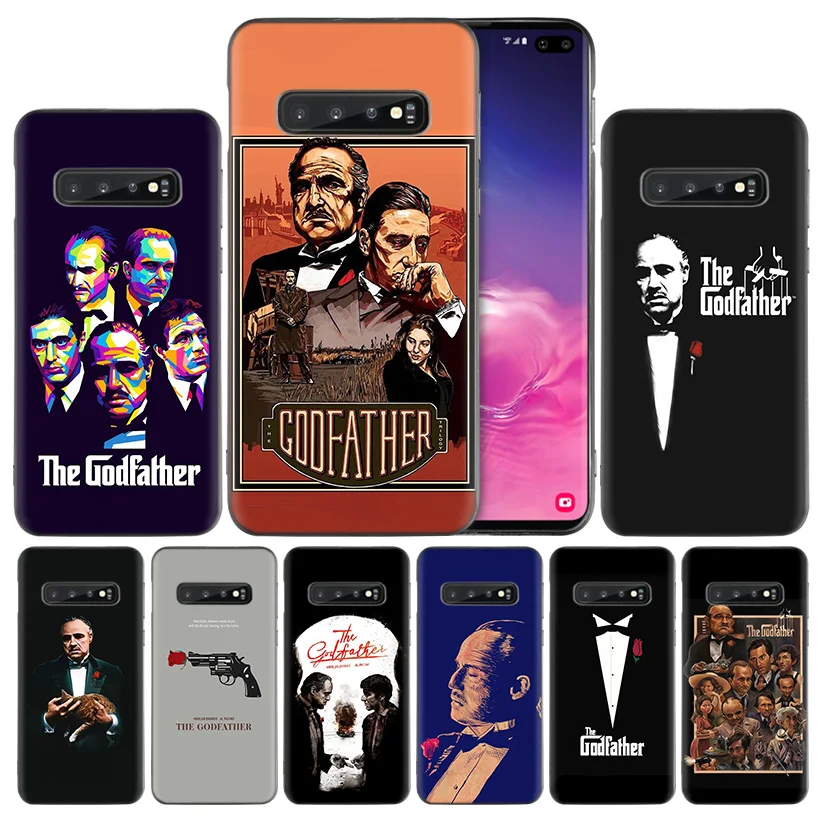 

The Godfather Black Silicone Case Cover for Samsung Galaxy S10 S10e 5G S9 S8 S7 Edge J8 J6 J4 Plus 2018 Note 8 9