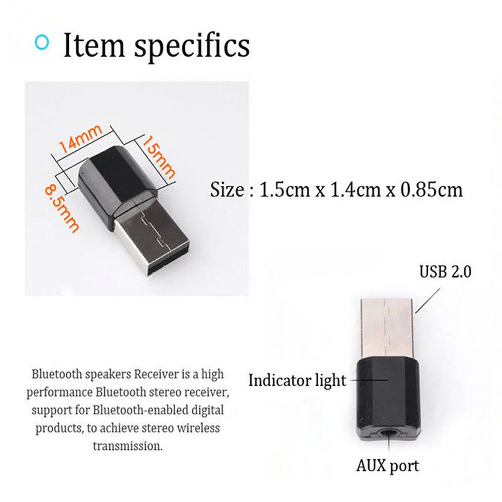 USB Bluetooth 3 0 адаптер аудио приемник беспроводной стерео Музыка Аудио ключ для
