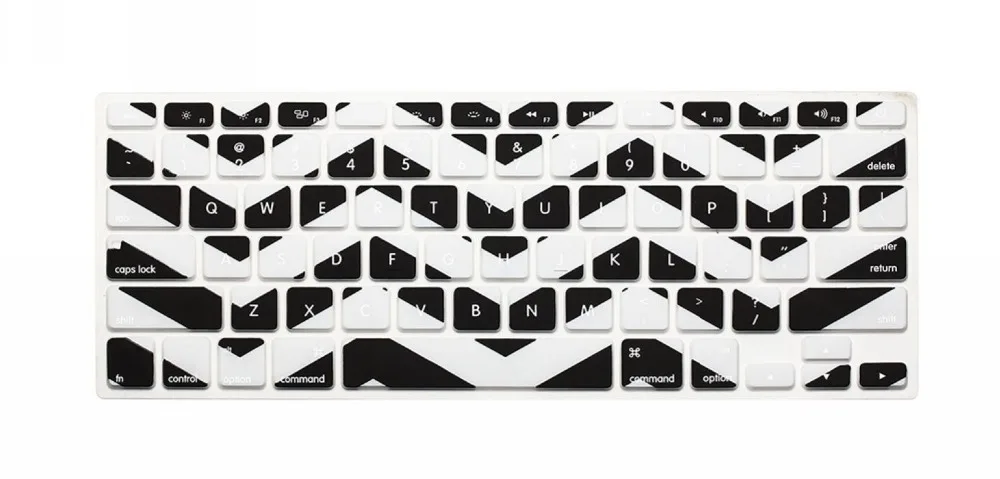 Fashion Unique Waves Design Anti Spill Silicone Keyboard Protective Film for Apple Macbook 12 Inches (US Version) MEAFO