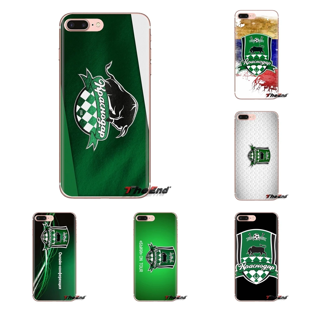 Мягкая прозрачная сумка для iPod Touch Apple iPhone 4 4S 5 5S SE 5C 6 6S 7 8 X XR XS Plus MAX Football Club FC Krasnodar Byki