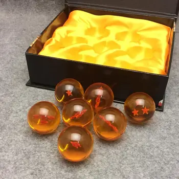 

7 pcs/lot Dragon Ball Crystal 7 Stars Balls Toy 3.5cm Goku PVC Dragon ball z Action Figure Collection Crystal balls Figure Toys