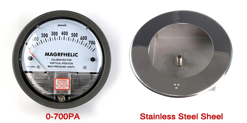 TE2000 Micro Differential Pressure Gauge High Precision Air Differentialvacuum Manometer Micro Measuring Range 0-60PA~0-30KPA