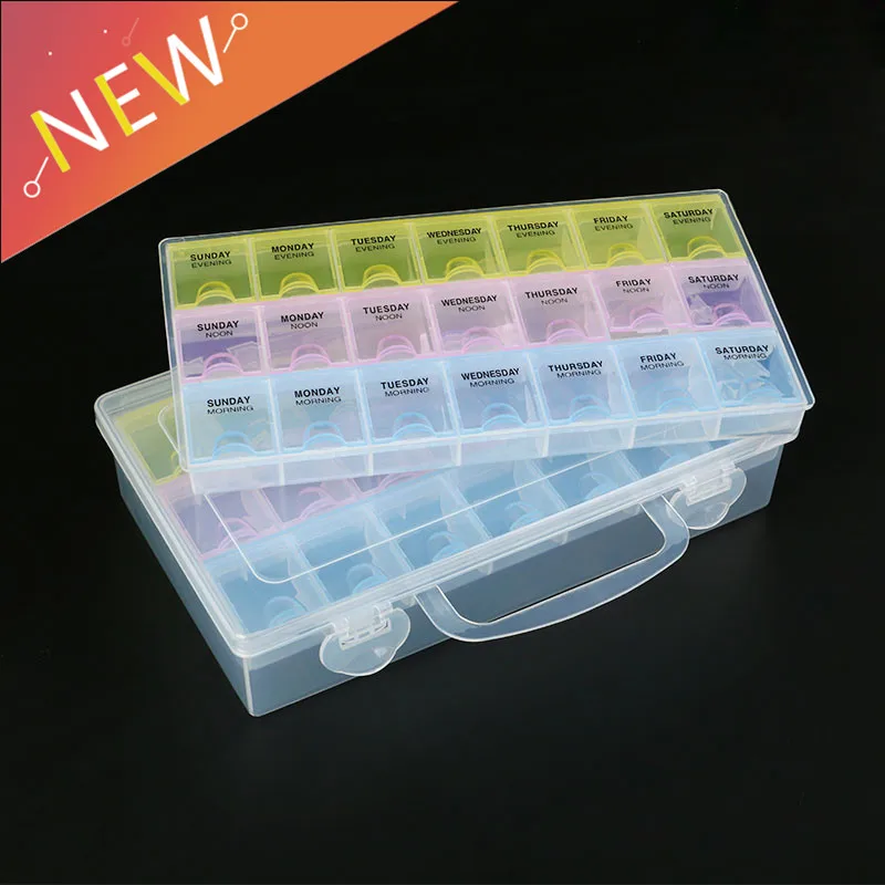 

21 Slots Plastic Storage Box Storage Box box for jewelry Diamond Embroidery Craft Bead Pill Storage Tool Container