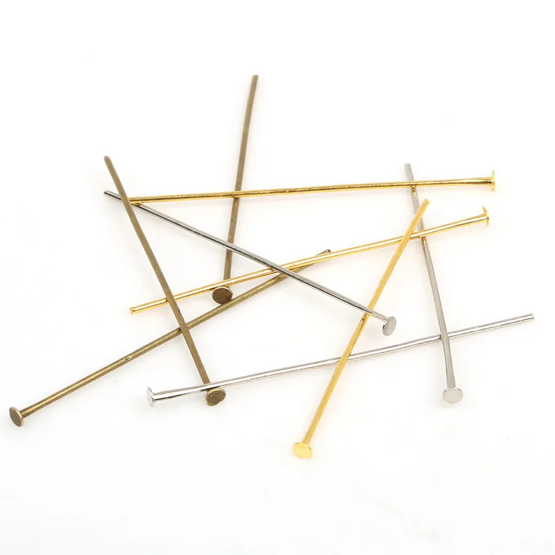 

New arrival Approx 220pcs/lot Eye Pin Findings Antique Bronze Plated 45MM Jewelry Findings ,Yiwu FZB007-19