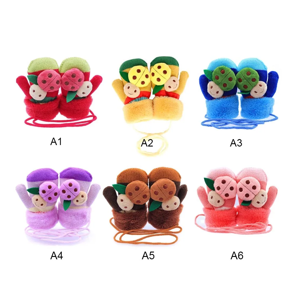 

MrY New Winter Baby Mittens Winter Gloves Cute Cartoon Thicken Hot Infant Baby Girls Boys Of Warm Baby Gloves