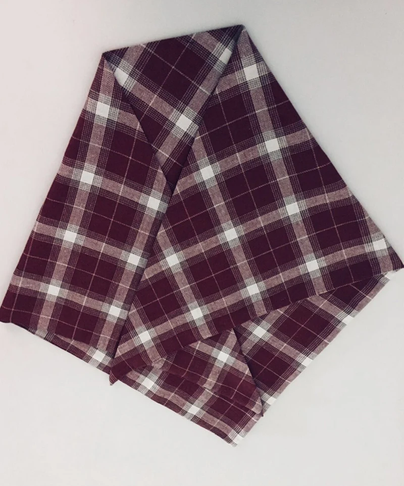 PUBG Playerunknown's Battlegrounds Cosplay Accessories Autum & Winter Red and White Plaid Cotton Sc