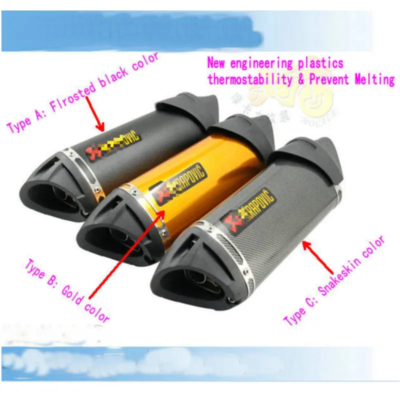 50cc 100cc 125cc 150cc 200cc 250cc мотоцикл JOG RSZ CBR YZF YBR TTR выхлопная труба gy6 глушитель аксессуары