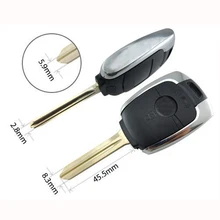 For Ssangyong Korando Remote Key Case Key Shell With Key Blade 3pcs/lot
