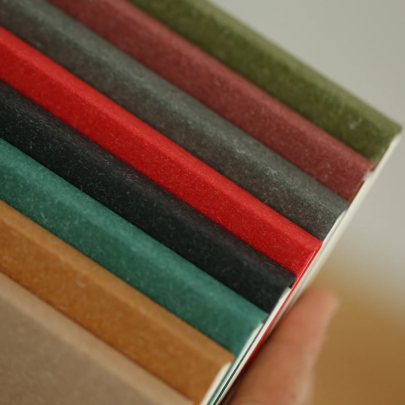 BLINGIRD simple color paper cover 5mm mesh notebook UI font design coordinates book bare diary stationery cahier note