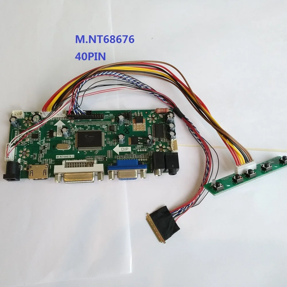 

Kit For N140BGE-LA3 VGA HDMI 1366X768 DVI Audio LCD LED Controller board Panel Screen DIY 2019 Driver LVDS 40pin 14