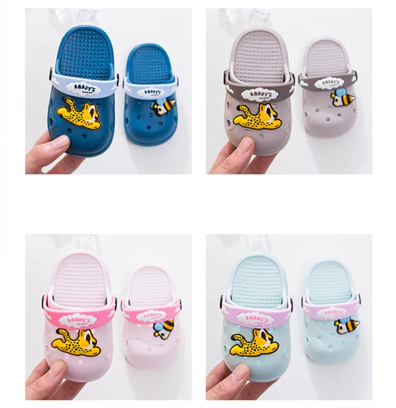 Baby Girl Cartoon Toddler Beach Water Garden Slippers Kids Boy Garden Shoes Children Summer Flip Flops Indoor Cute Sandals 1#D50