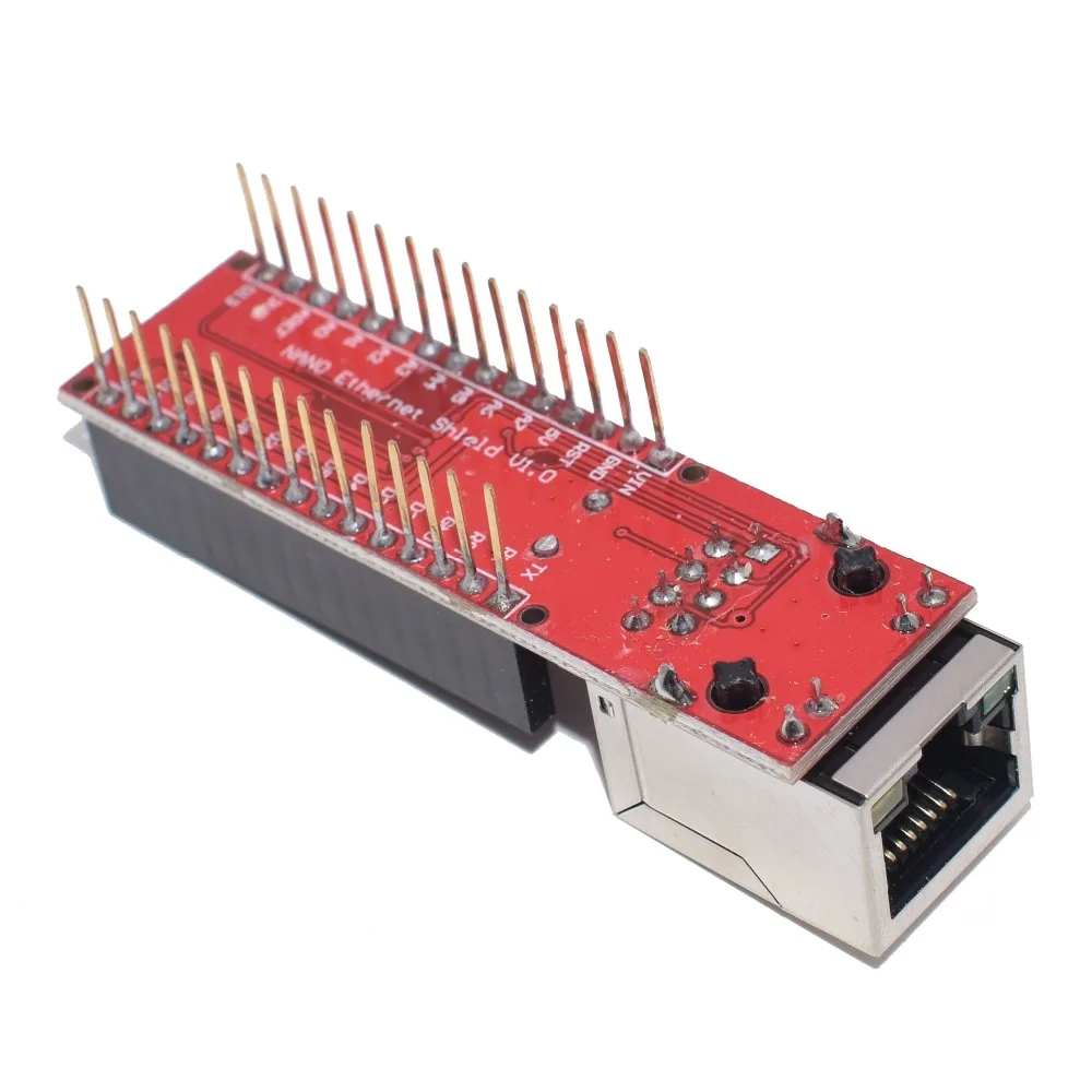 1 шт. ENC28J60 Ethernet щит V1.0 для arduino совместимый нано 3,0 RJ45 Модуль веб-сервера